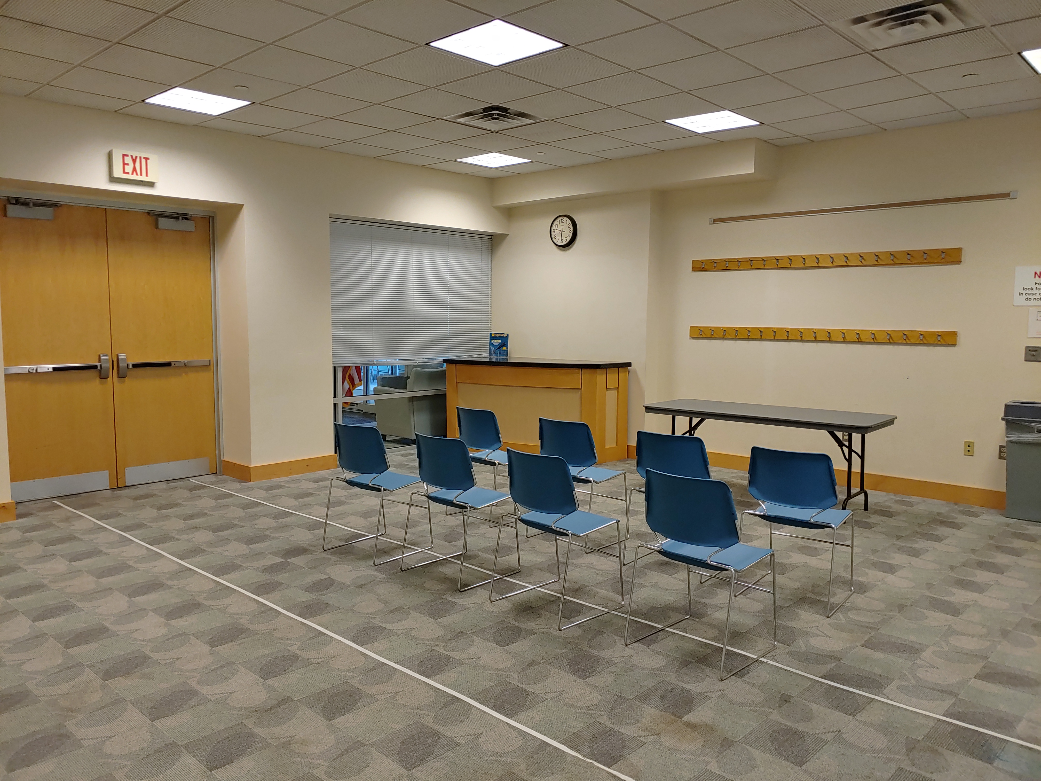 Odenton Community Meeting Room B with chairs and table