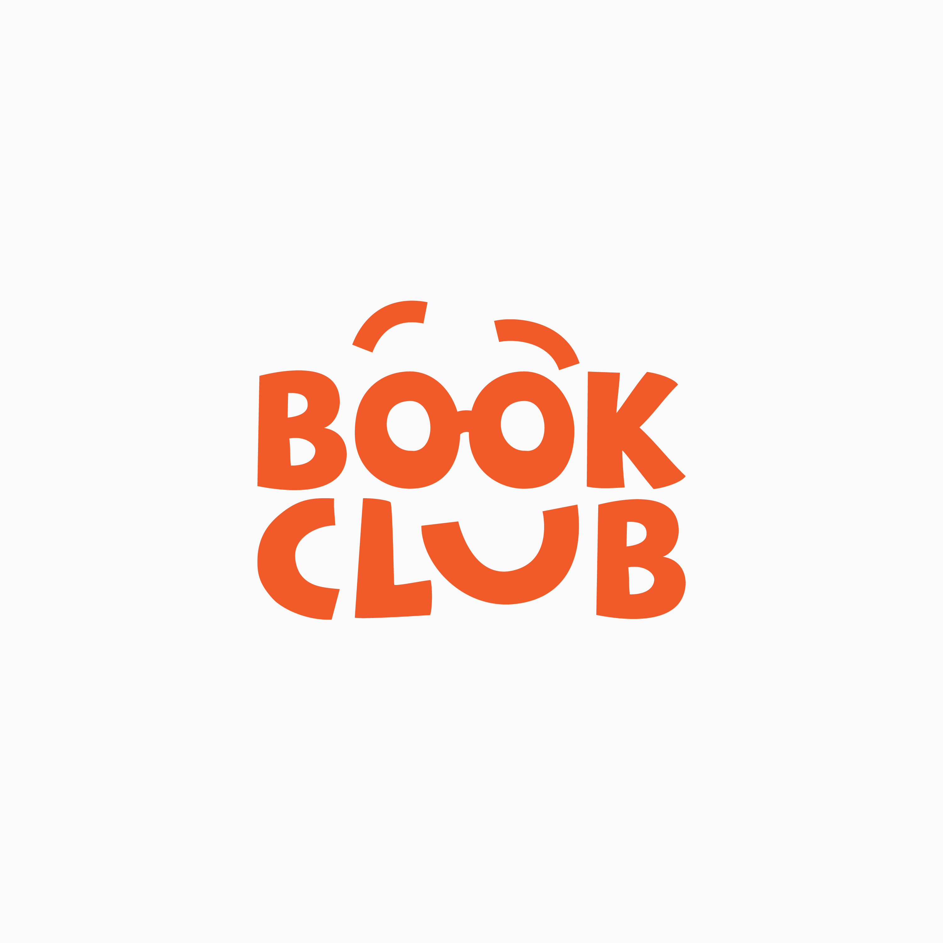 The words "book Club" with a smiley face
