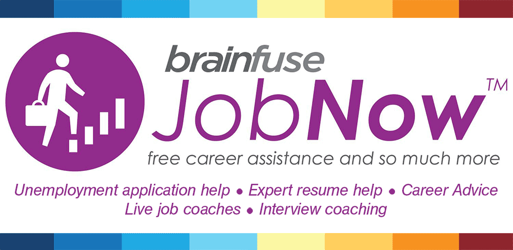 Brainfuse JobNow free career assistance and so much more