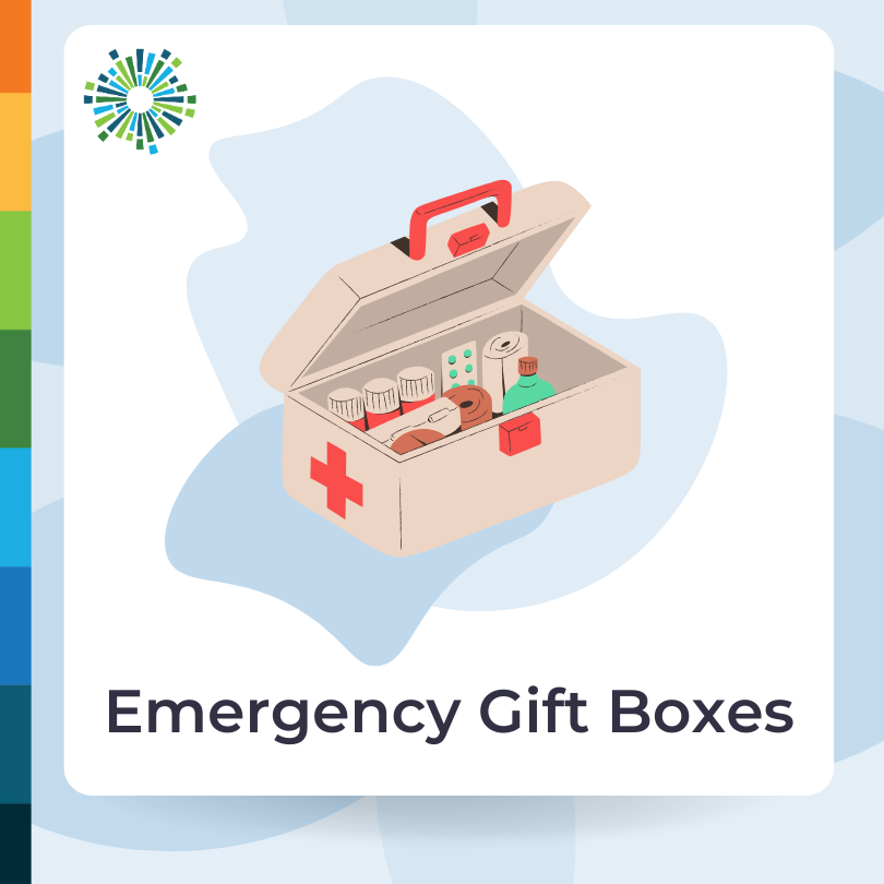 Emergency Gift Boxes with picture of first aid kit