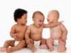 Three babies in diapers