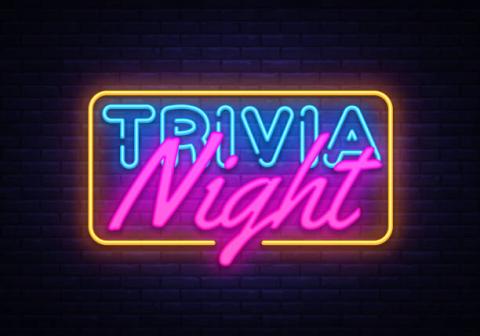 Neon sign that says Trivia Night
