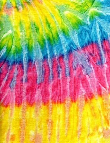 Image of tie dyed cloth