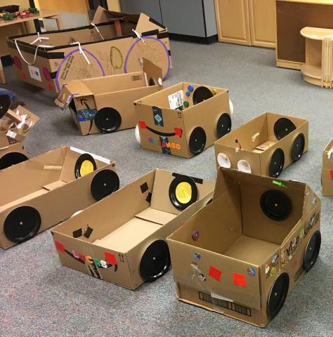 Cardboard Box Cars