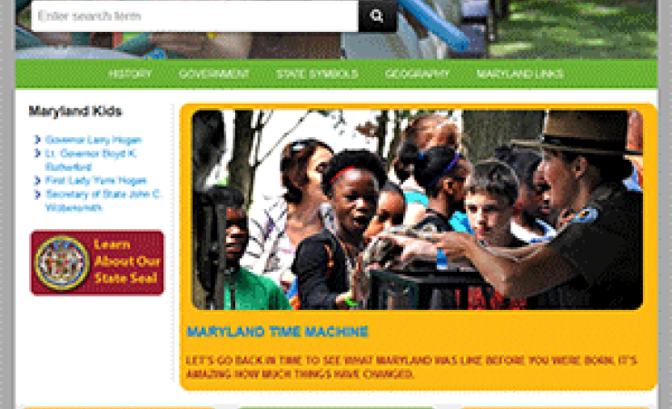 Maryland Kids homepage