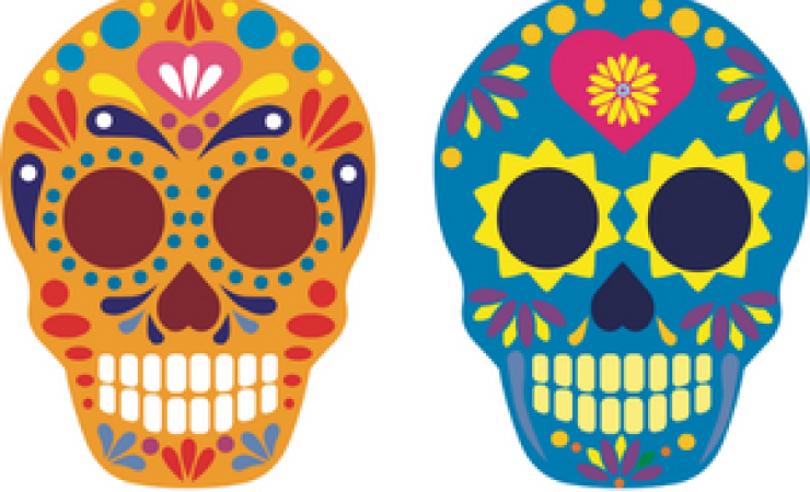 Dia de Los Muertos skulls