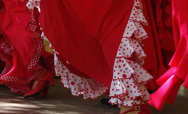 Flamenco dancer's feet