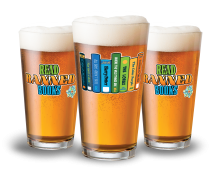 read banned books pint glasses