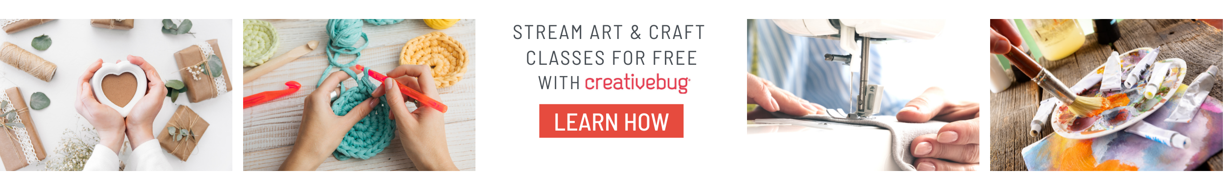 Stream art and craft classes for free with Creativebug. Learn How 