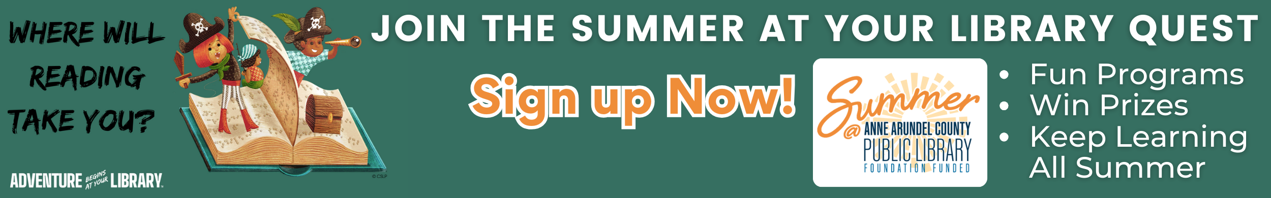Summer @ Your Library Events and Sign Up